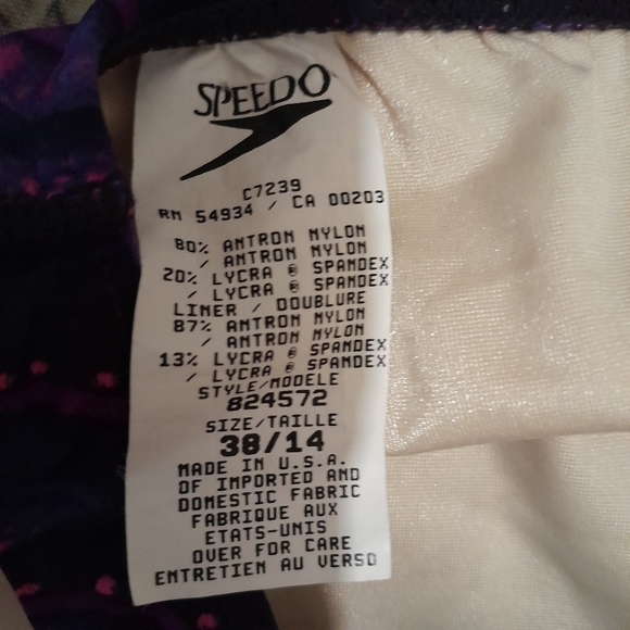 Speedo 1-pc SwimSuit NWOT - Picture 3 of 3